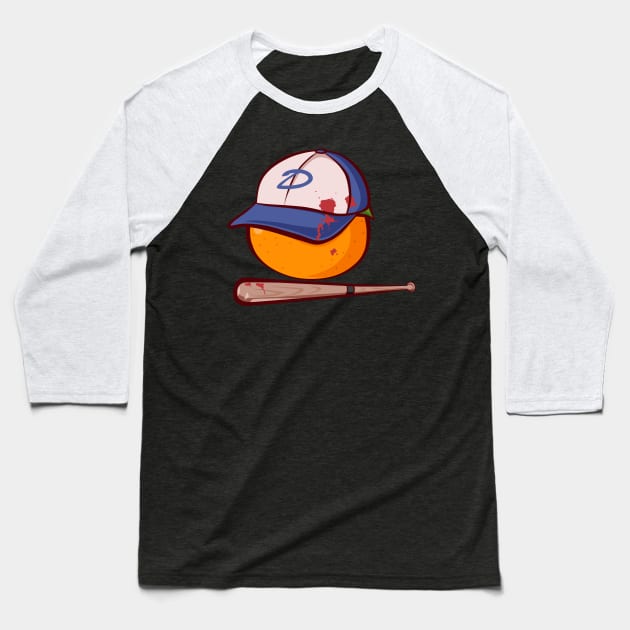 Clementine Baseball T-Shirt by shadyfolk